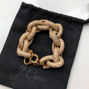 J Crew Classic Pavé Link Bracelet